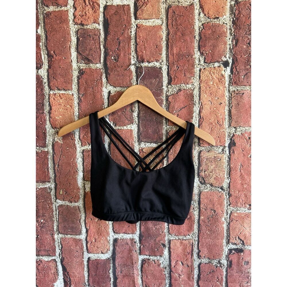 Victoria Secret Womens Black Sports Bra Athletic Size Medium